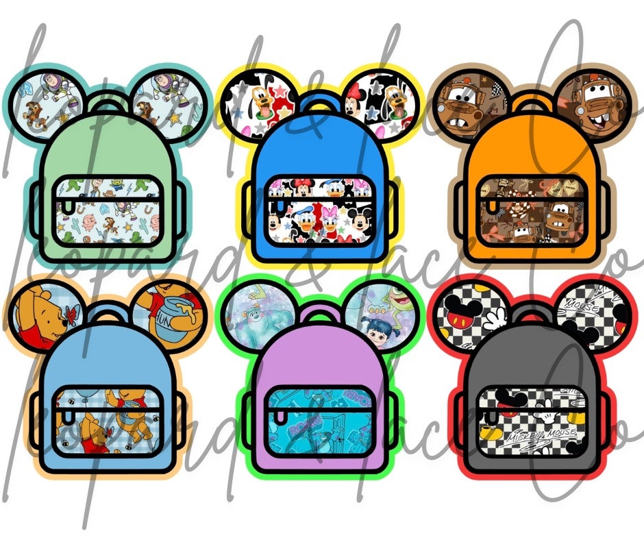 #433 Magical VIP Inspired Ears Back Pack backpack Freshie Mold Exclusive Can be used with Leopard & Lace Cardstock