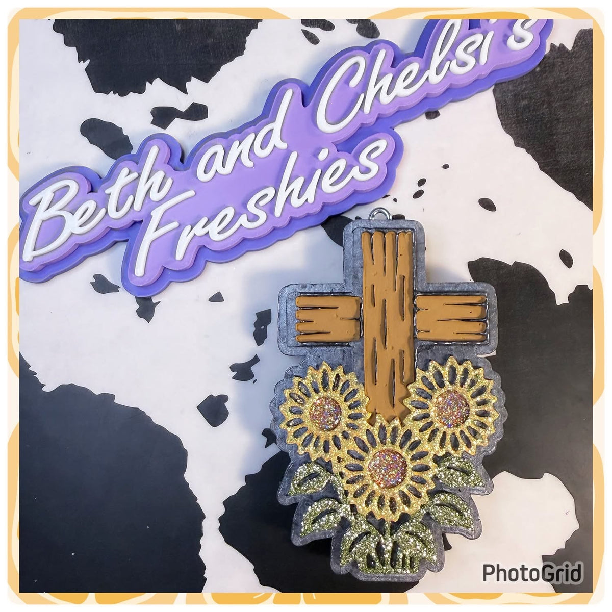 #169 Cross Sunflower Freshie Mold Exclusive
