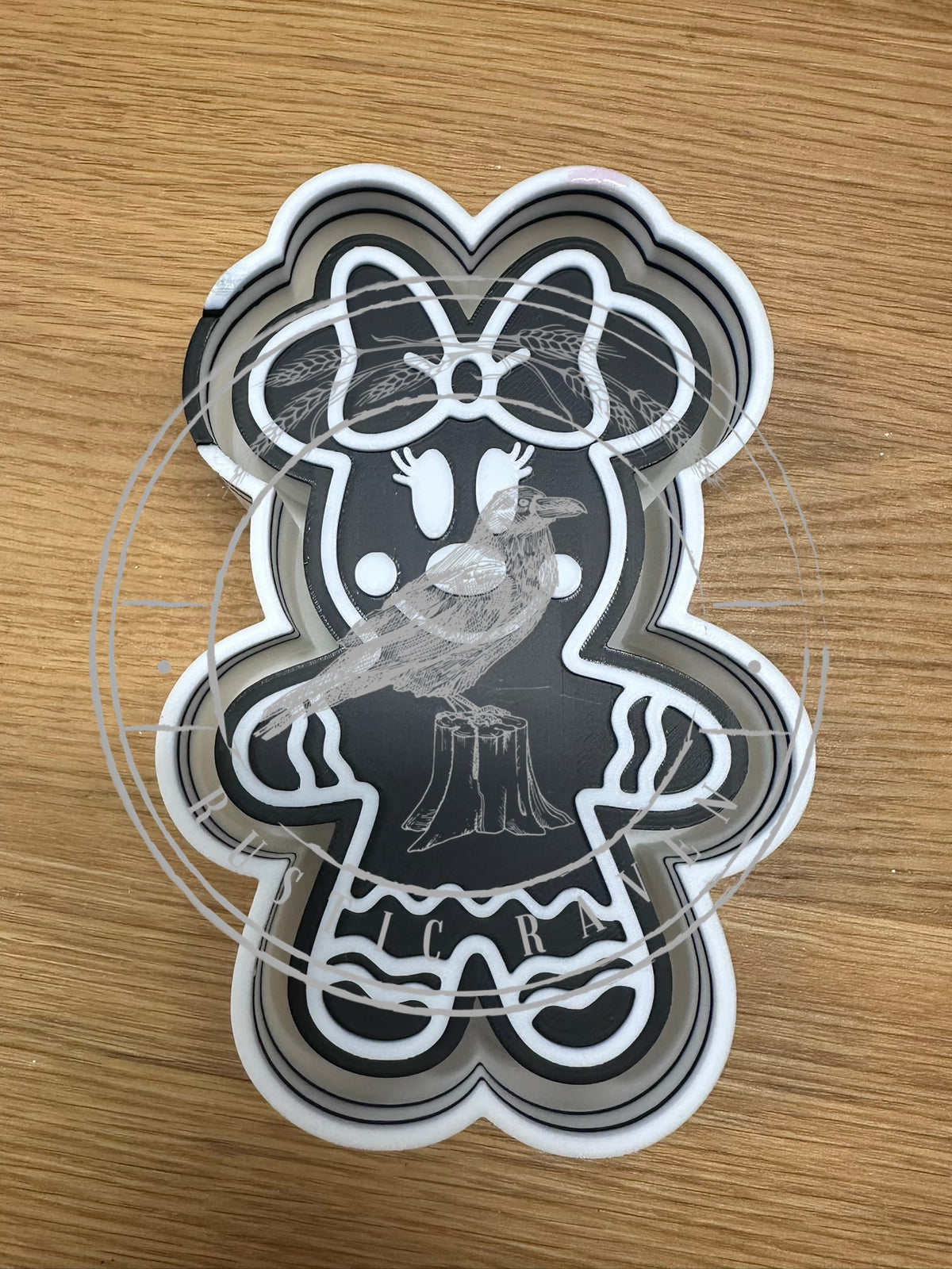 #533 Gingerbread Girl Bow Mouse Ears Magical Christmas Freshie Mold Exclusive Can be used with Leopard & Lace Cardstock