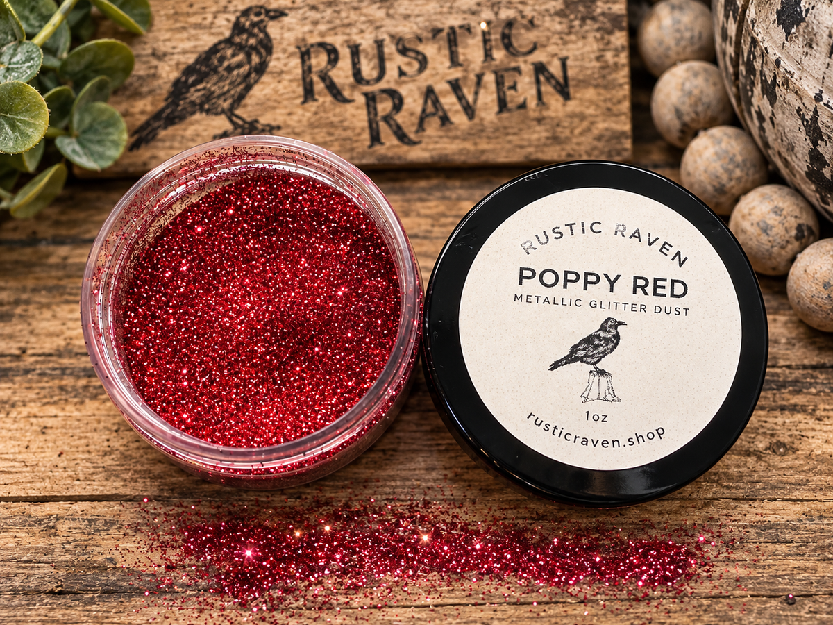Poppy Red Metallic Glitter Dust 1oz