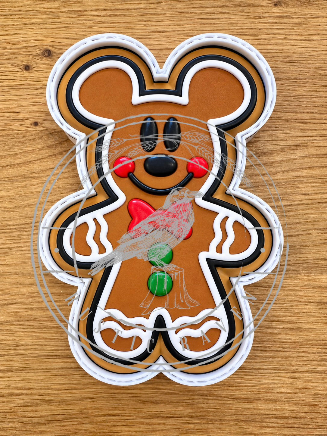 #532 Gingerbread Man Mouse Ears Magical Christmas Freshie Mold Exclusive Can be used with Leopard & Lace Cardstock