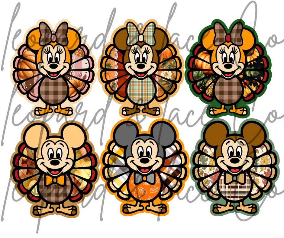 #482 Turkey Mouse Bow Thanksgiving Fall Freshie Mold Exclusive Can be used with Leopard & Lace Cardstock
