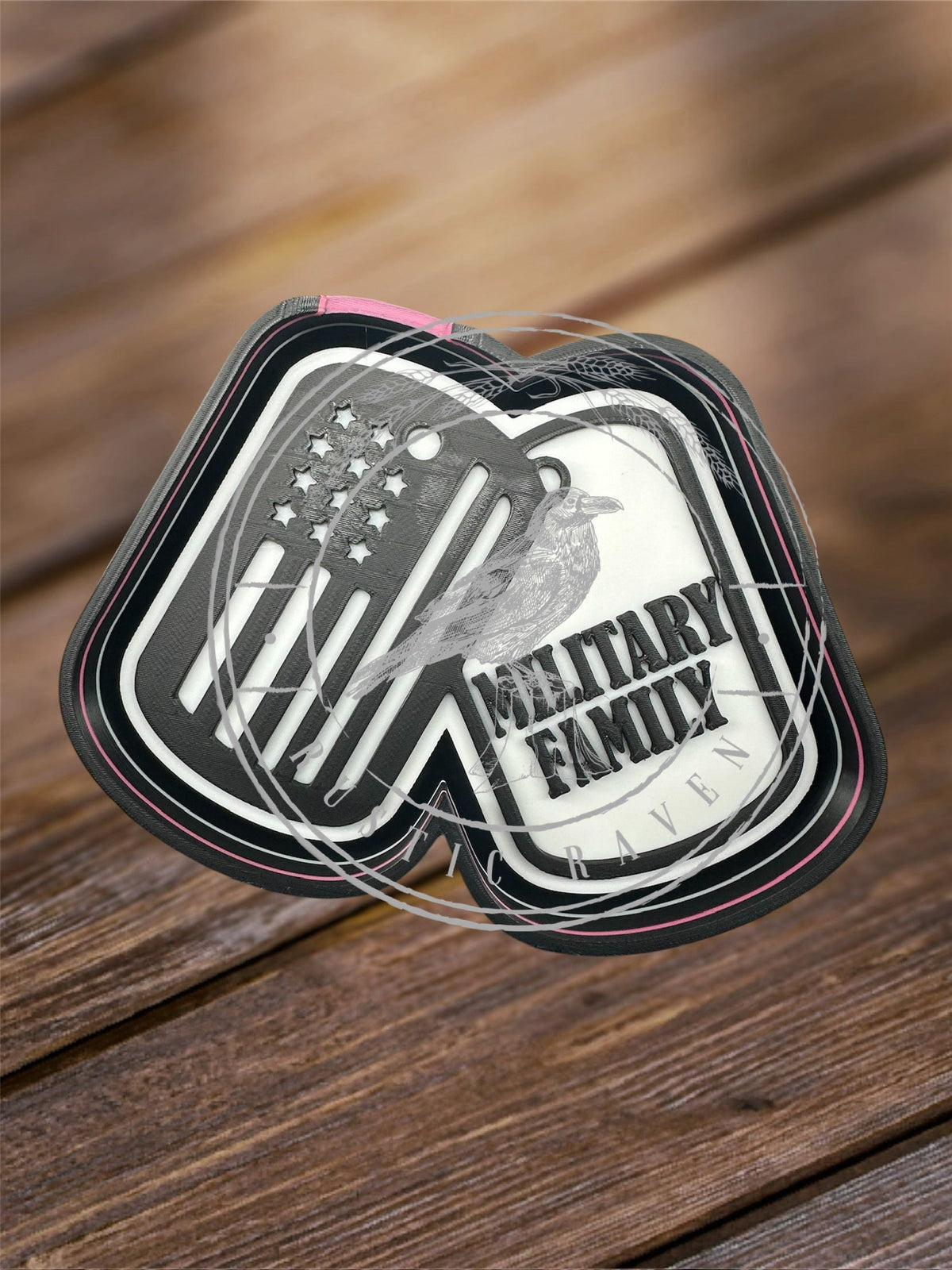 #137 Military Family Dog Tag Freshie Mold Exclusive