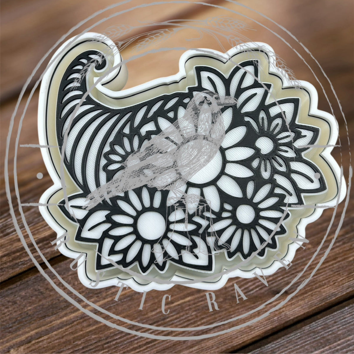 #5 Fall Thanksgiving Cornucopia Freshie Mold Exclusive