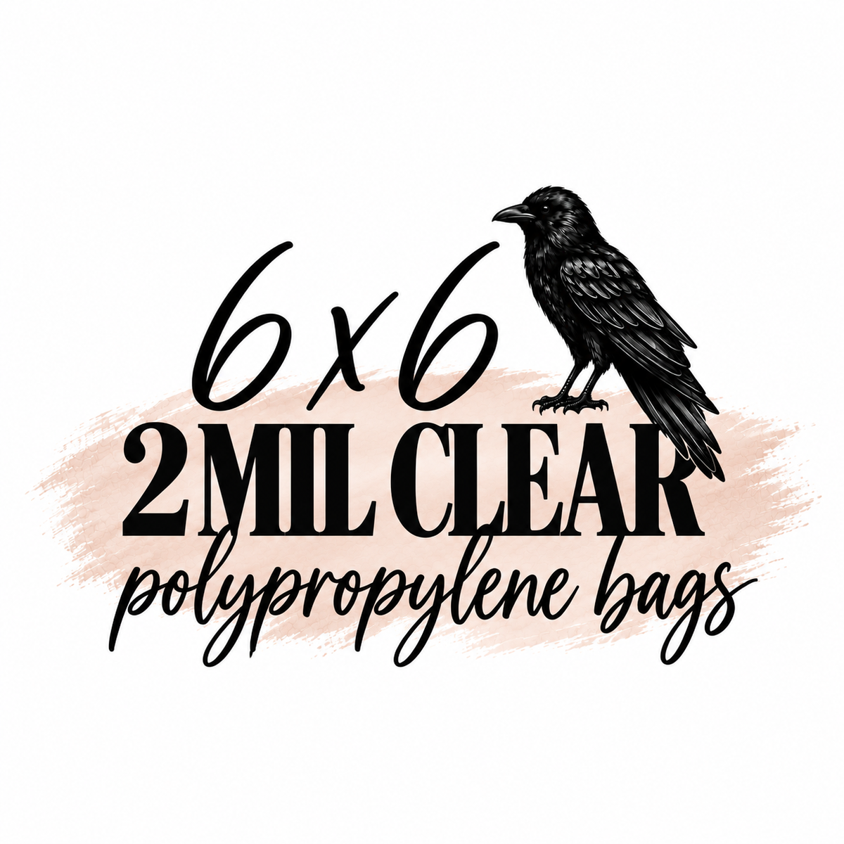 6x6 2mil Clear Polypropylene Bags