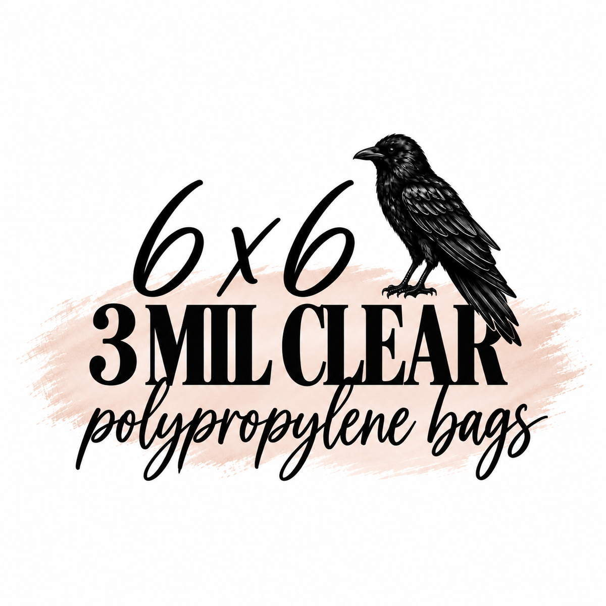 6x6 3mil Clear Polypropylene Bags