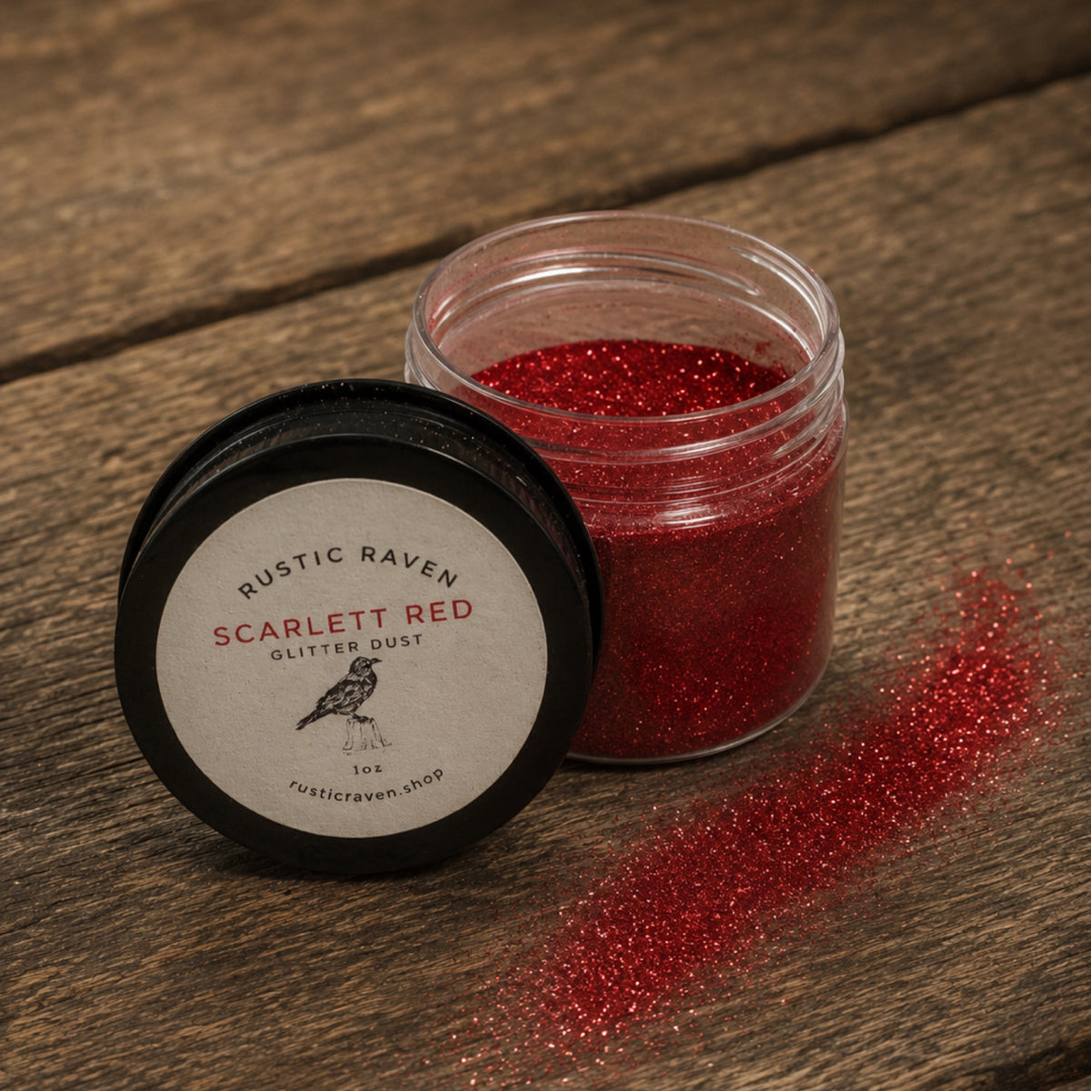 Scarlet Red Glitter Dust 1oz
