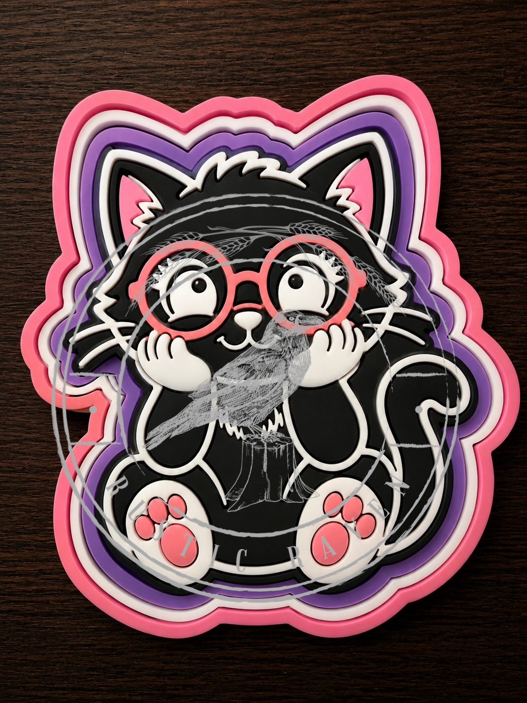#461 Cat Kitten Glasses Freshie mold exclusive
