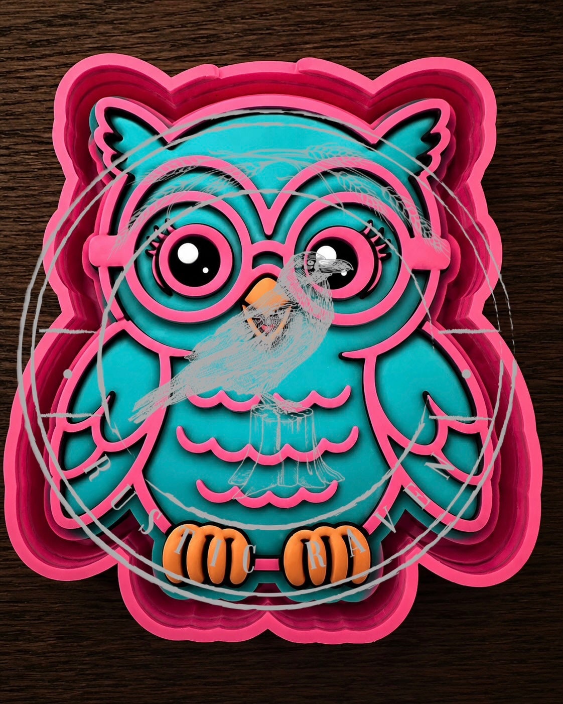 #466 Owl Glasses freshie mold exclusive