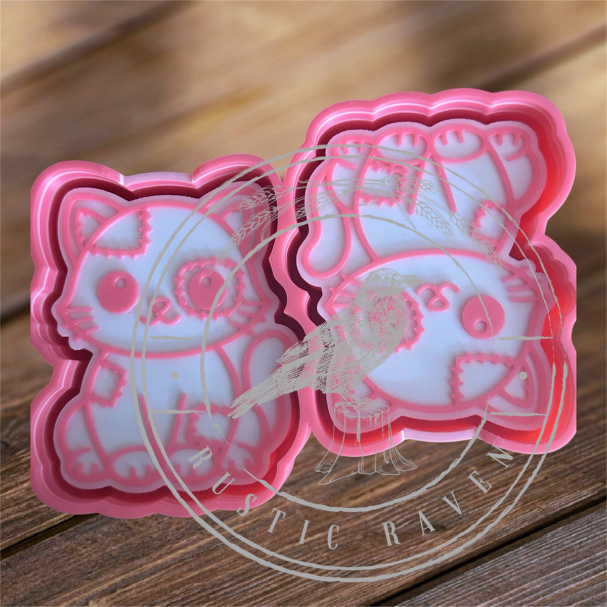 #316 Vents 3" Cat Kitten Patches Patch Pal Animal Freshie Mold Exclusive
