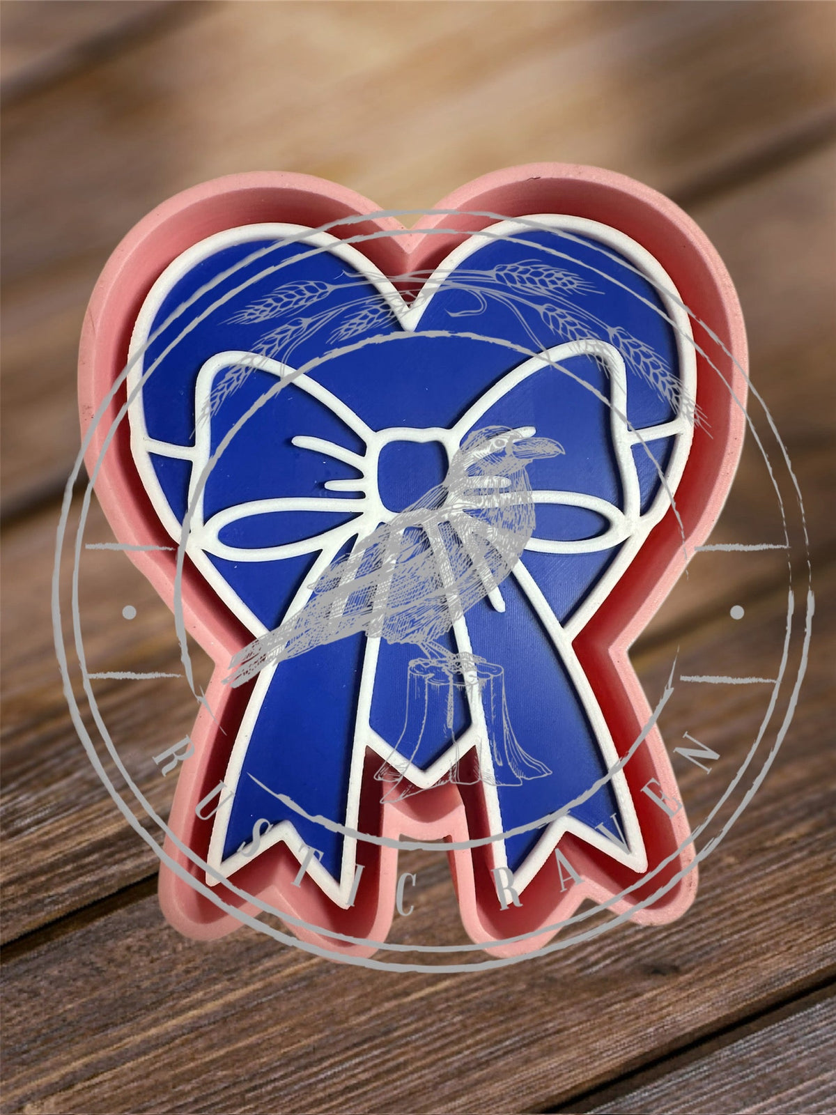 #106 Heart Large Bow Valentine Freshie Mold Exclusive