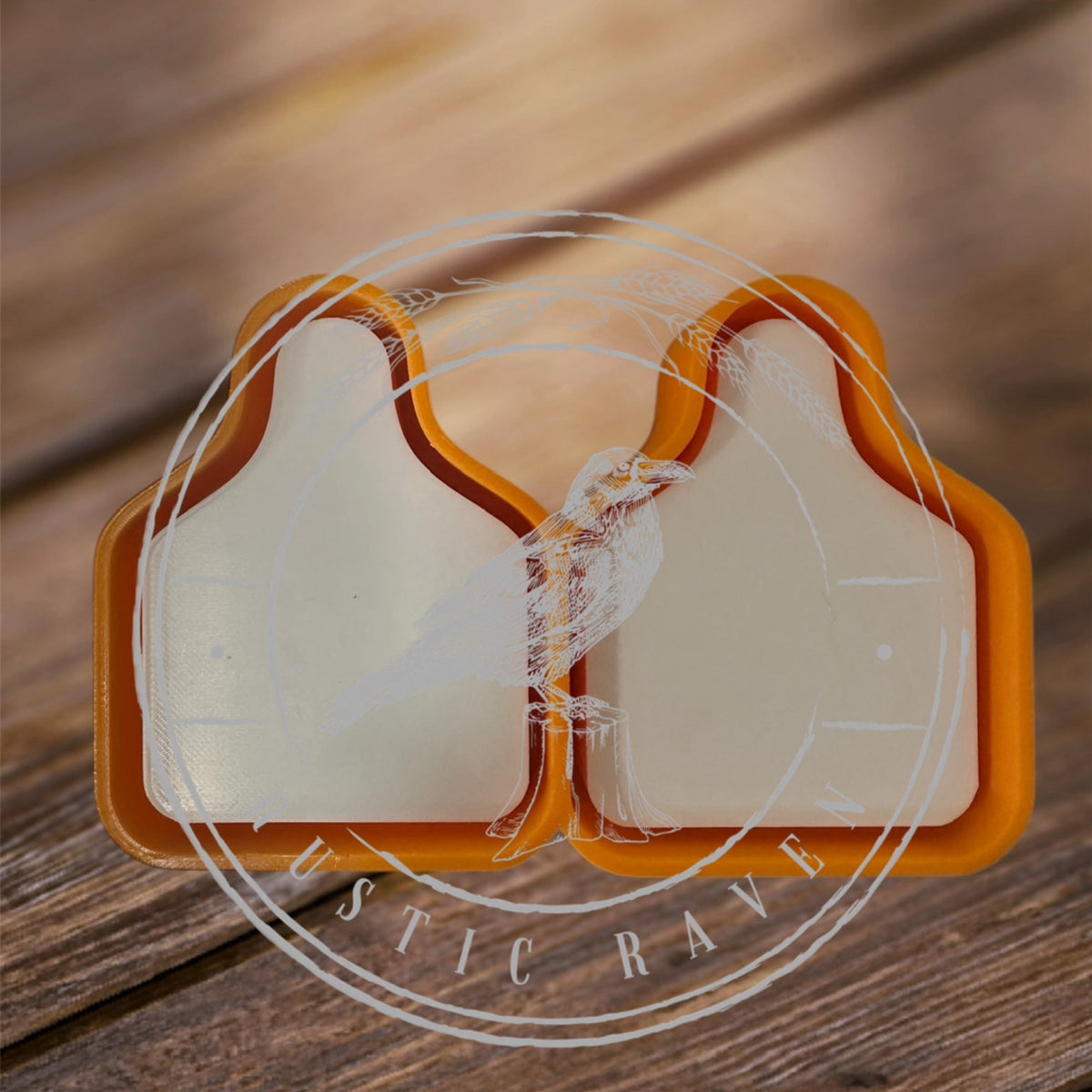 #223 Western Cow Tag 3” Vent Clip Freshie Mold Exclusive Can be used with Leopard & Lace Cardstock