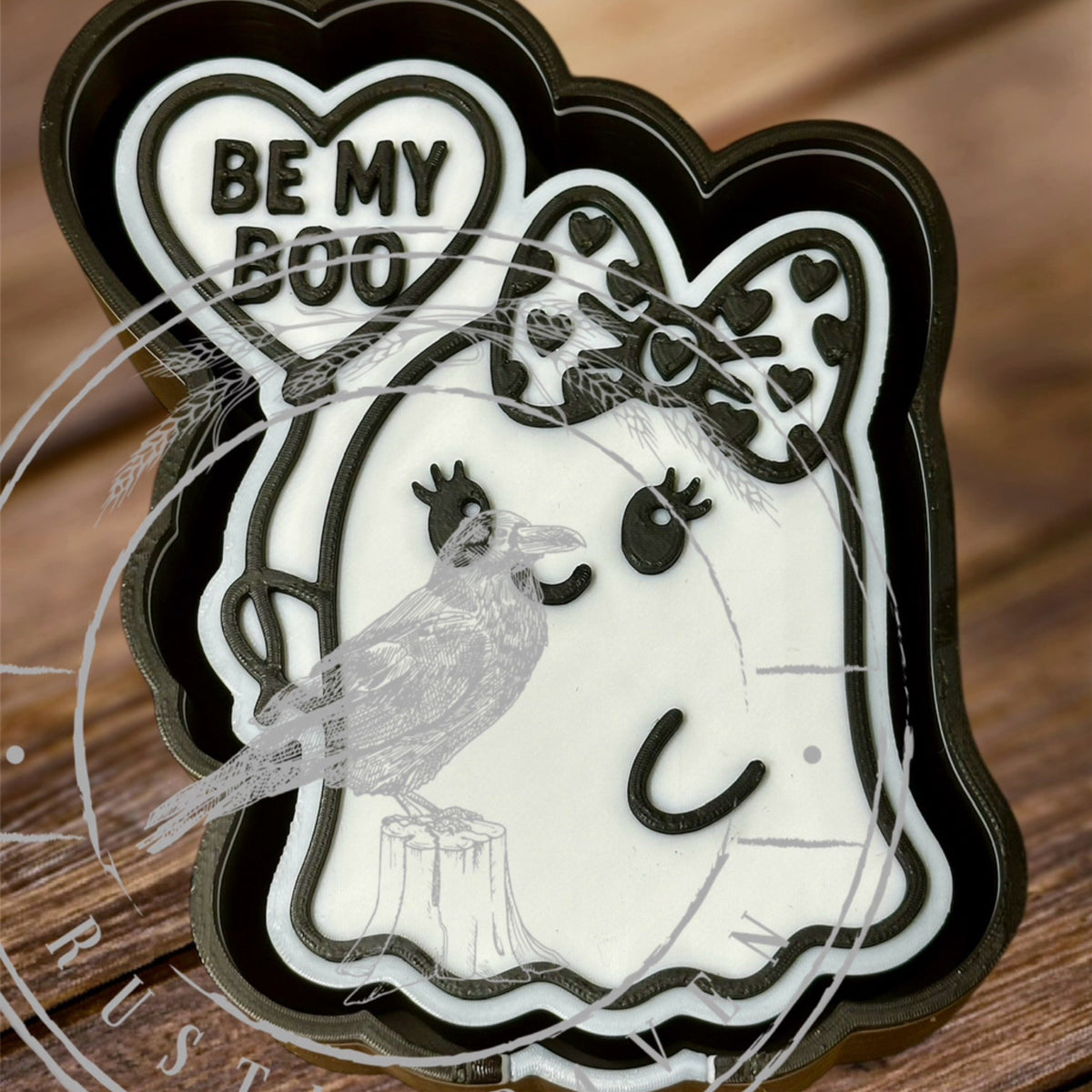 #118 Valentines Ghost Be My Boo Freshie Mold Exclusive