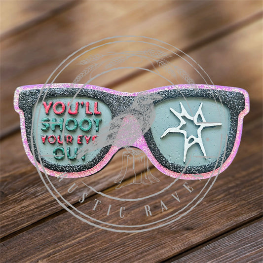 #481 Christmas Story Glasses Will Shoot your eye Winter Freshie Mold Exclusive