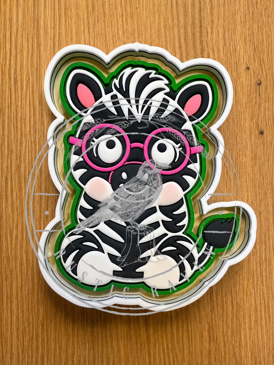 #511 Zebra Glasses Geek Squad Animal Freshie Mold Exclusive
