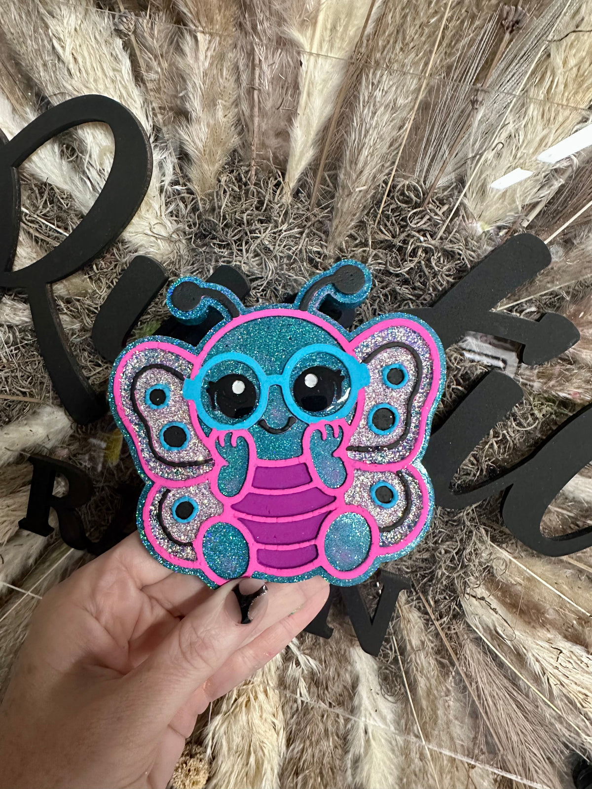 #503 Butterfly Glasses Geek Squad freshie mold exclusive