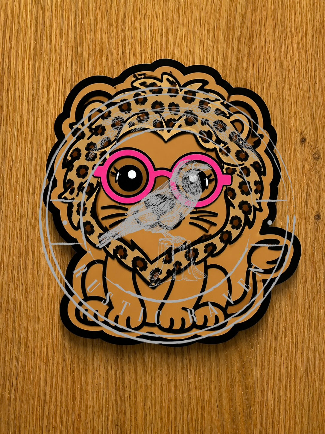 #505 Lion Glasses Geek Squad Animal Freshie Mold Exclusive