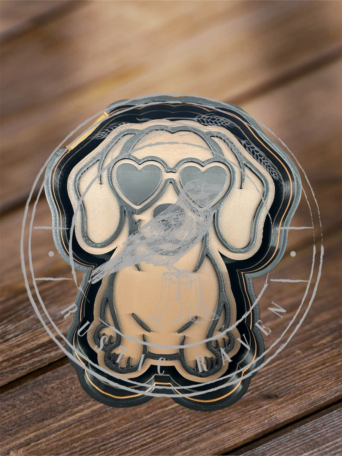 #113 Valentine Heart Glasses Weiner Dog Dachshund Freshie Mold Exclusive