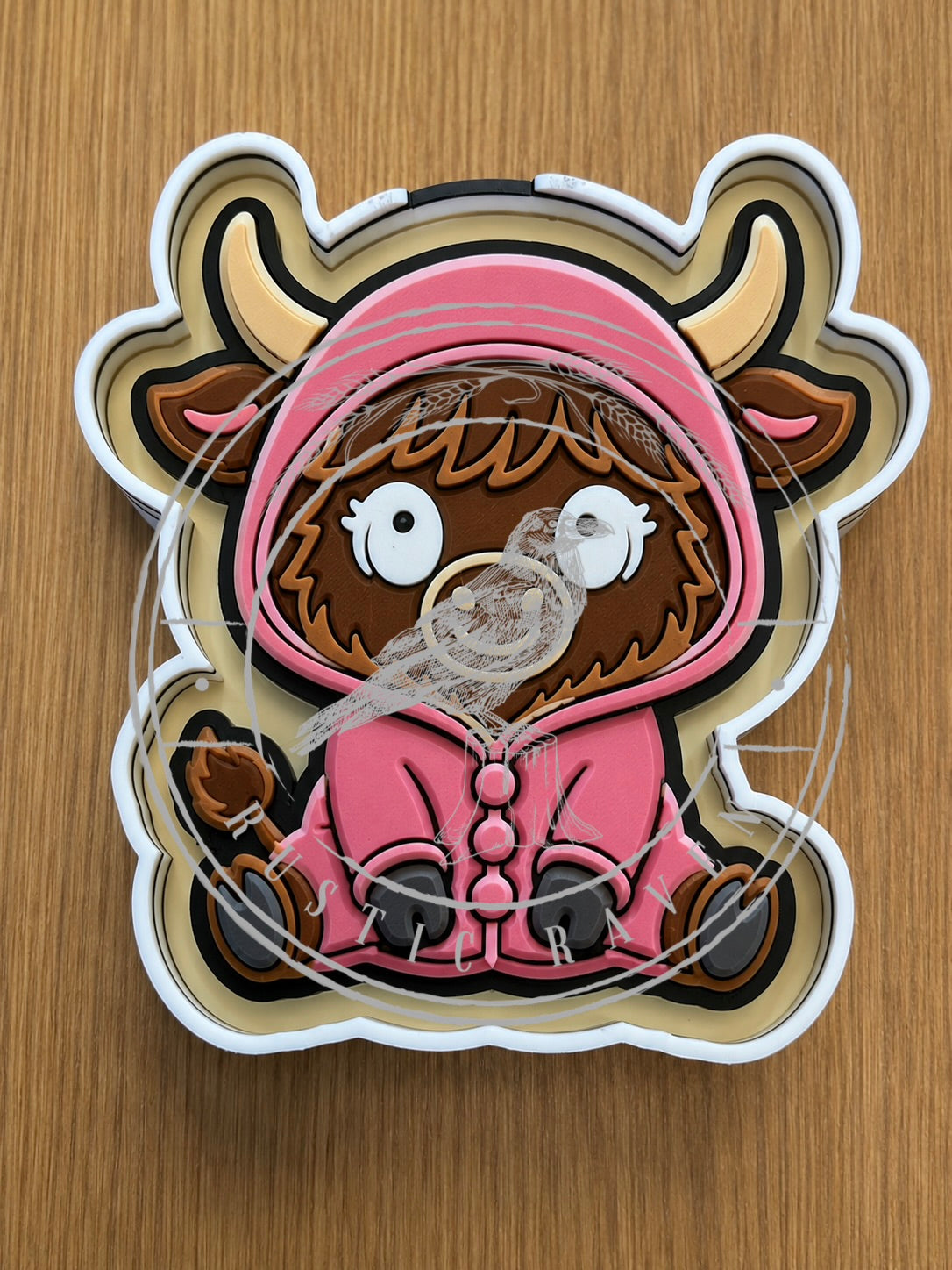 #514 Daisy Mae Highland Cow Hoodie Pajamas freshie mold exclusive