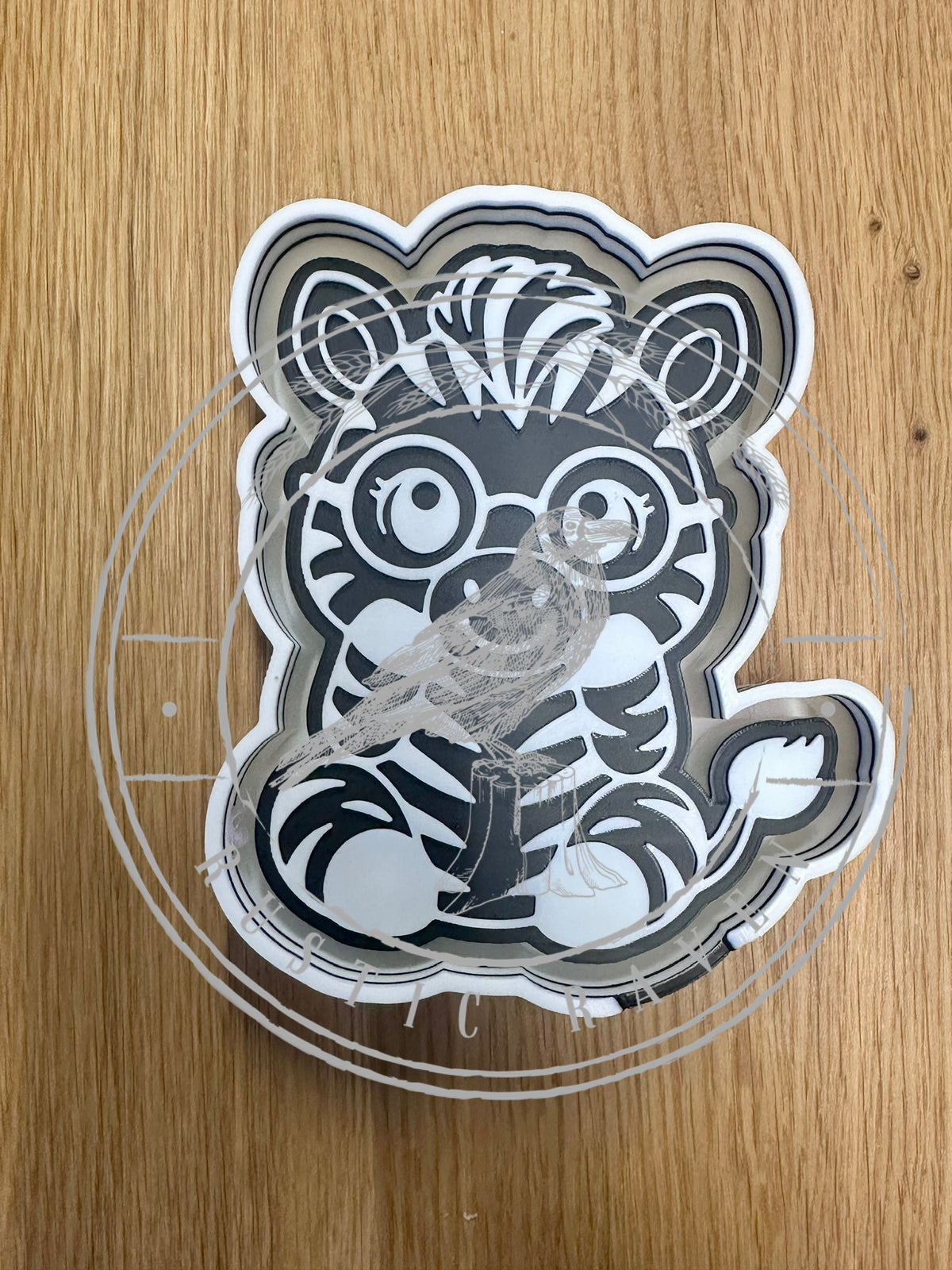 #511 Zebra Glasses Geek Squad Animal Freshie Mold Exclusive