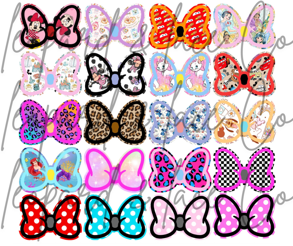 #443 Magical Inspired Mouse Bow Freshie Mold Exclusive can be used with Leopard & Lace Cardstock