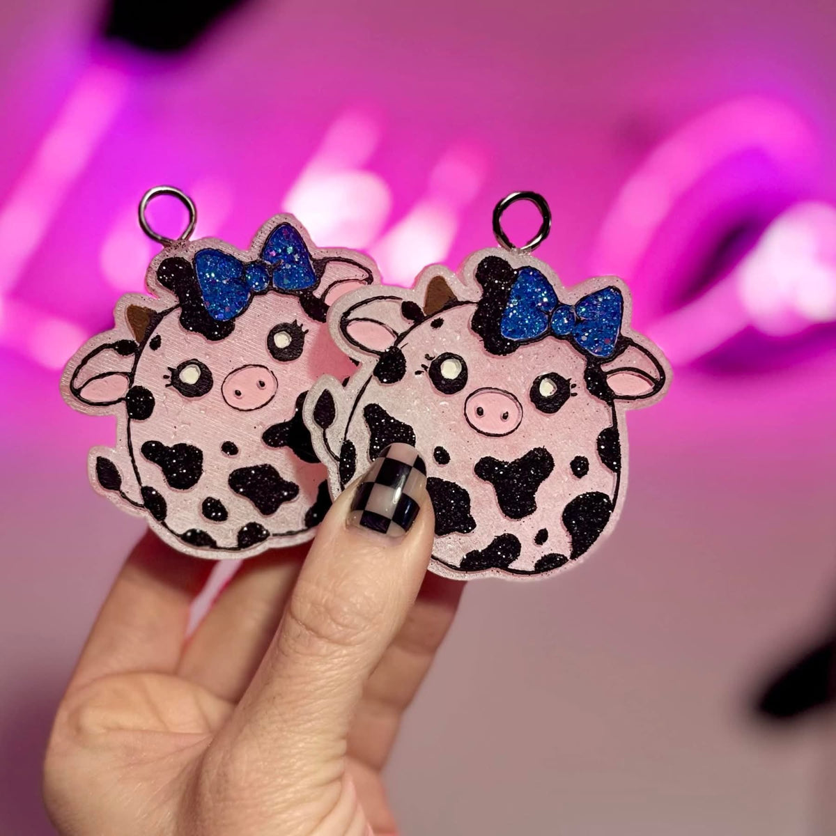 #420 Halloween Penny Pumpkin Cow Vent Clips 3” Freshie Mold each Exclusive