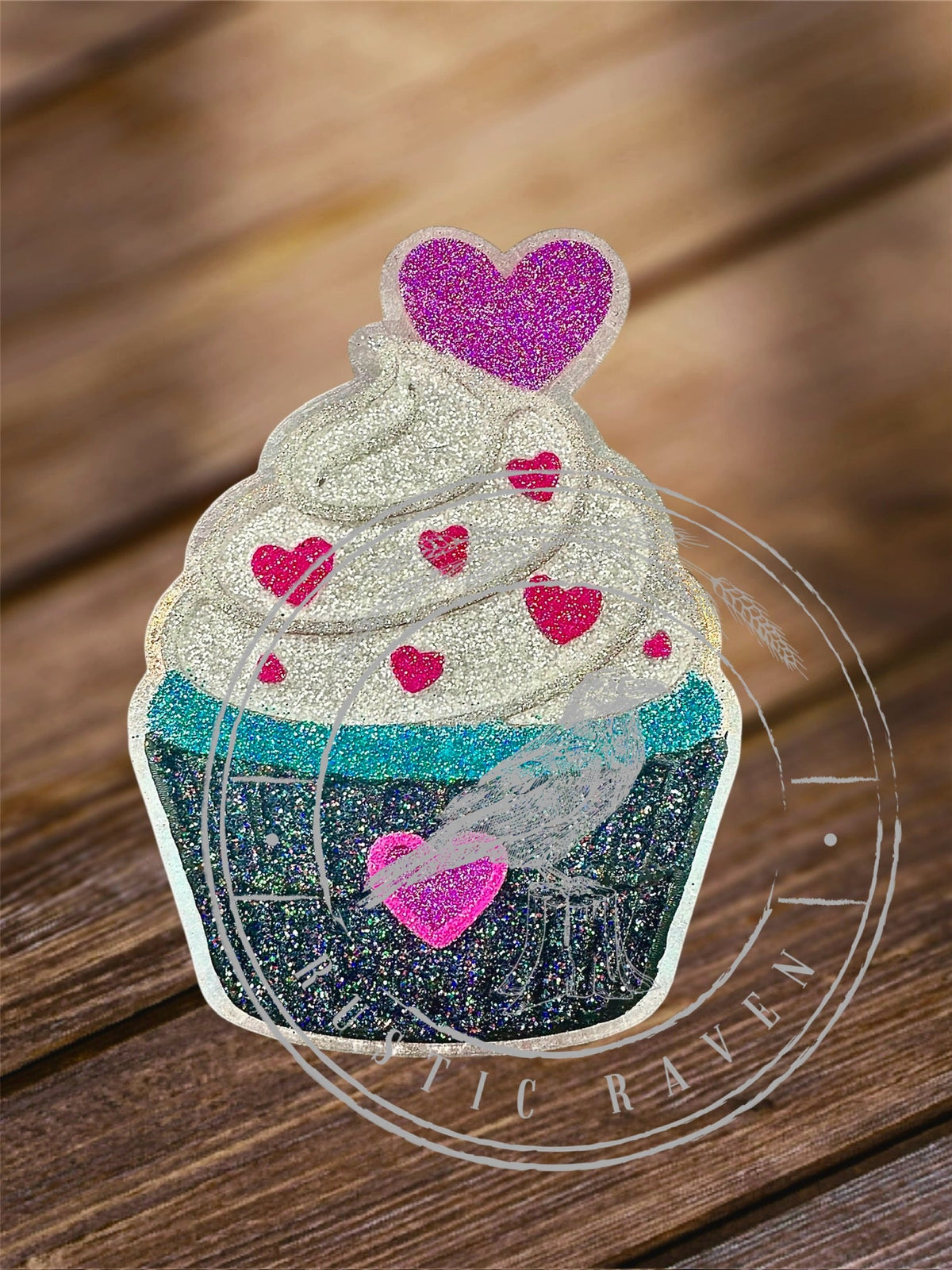 #96 Valentines Heart Cupcake Freshie Mold Exclusive Can Be Used With Leopard & Lace Cardstock