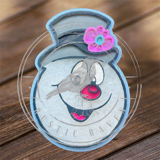#496 Frosty snowman Christmas Freshie mold exclusive