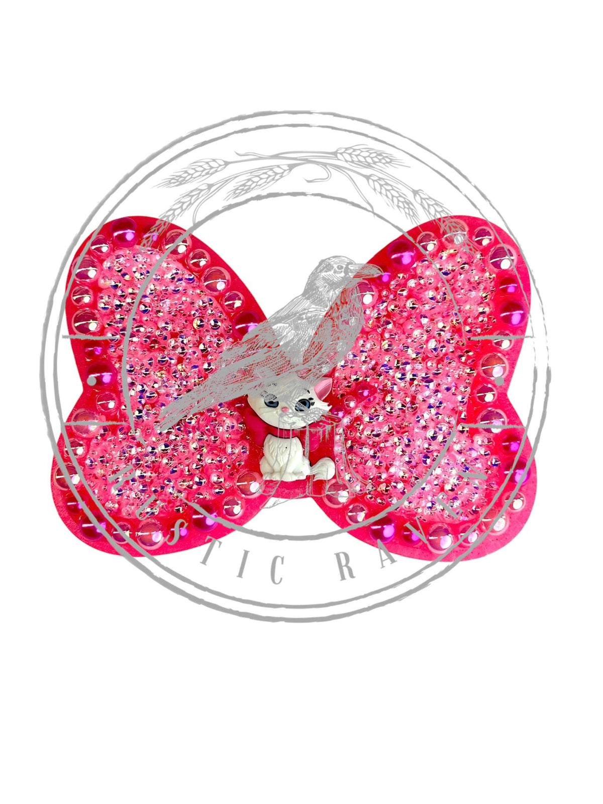 #443 Magical Inspired Mouse Bow Freshie Mold Exclusive can be used with Leopard & Lace Cardstock