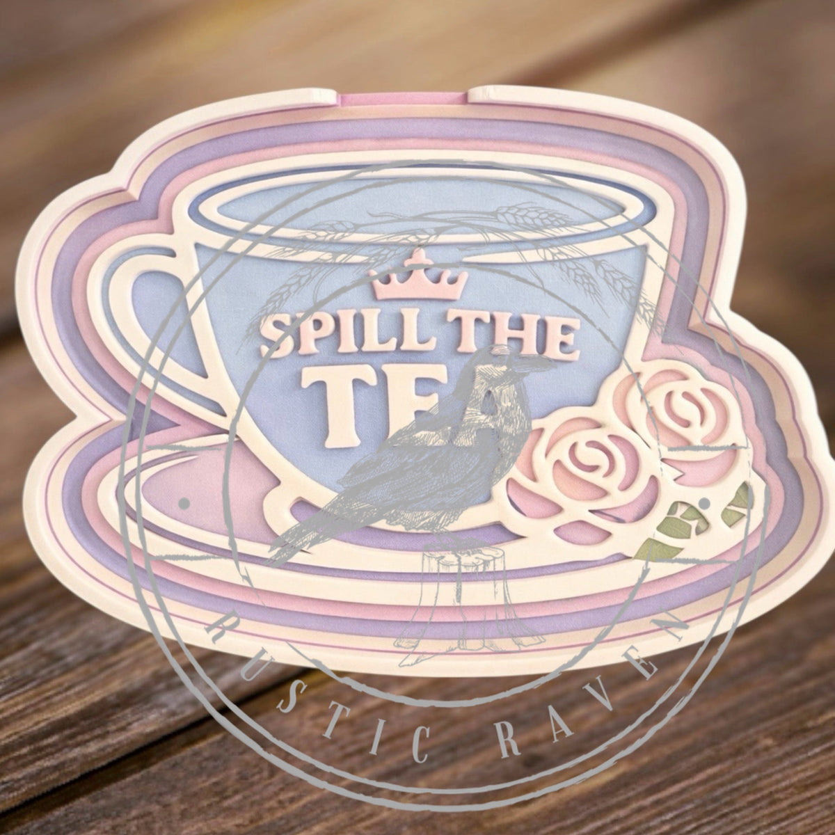 #131 Bridgerton Spill The Tea Crown Roses Freshie Mold Exclusive