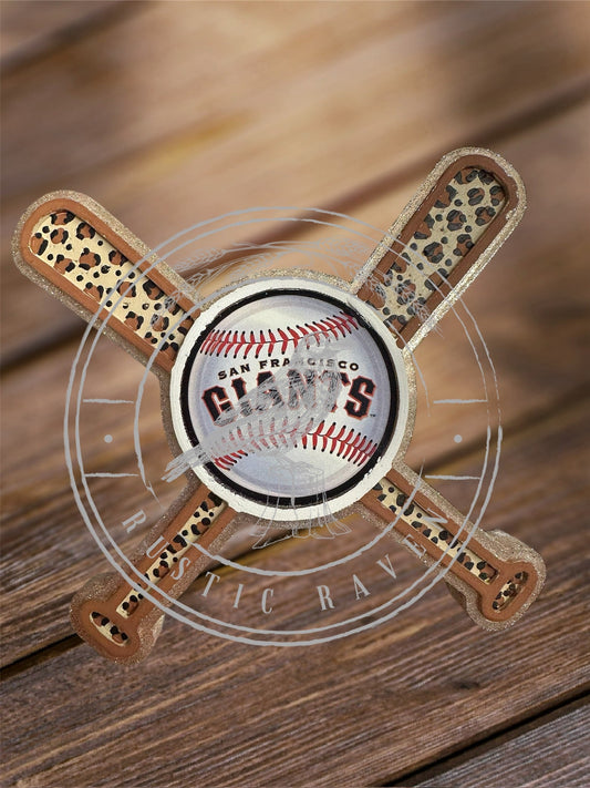 #283 GameDay Baseball Bat Ball Can Also Use 2" Cardstock Freshie Mold Exclusive