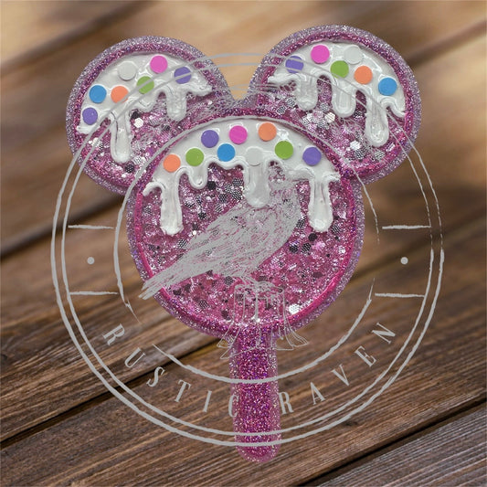 #440 Magical Halloween Mouse Ears Lollipop Sprinkles Freshie mold exclusive can be used with Leopard & Lace cardstock
