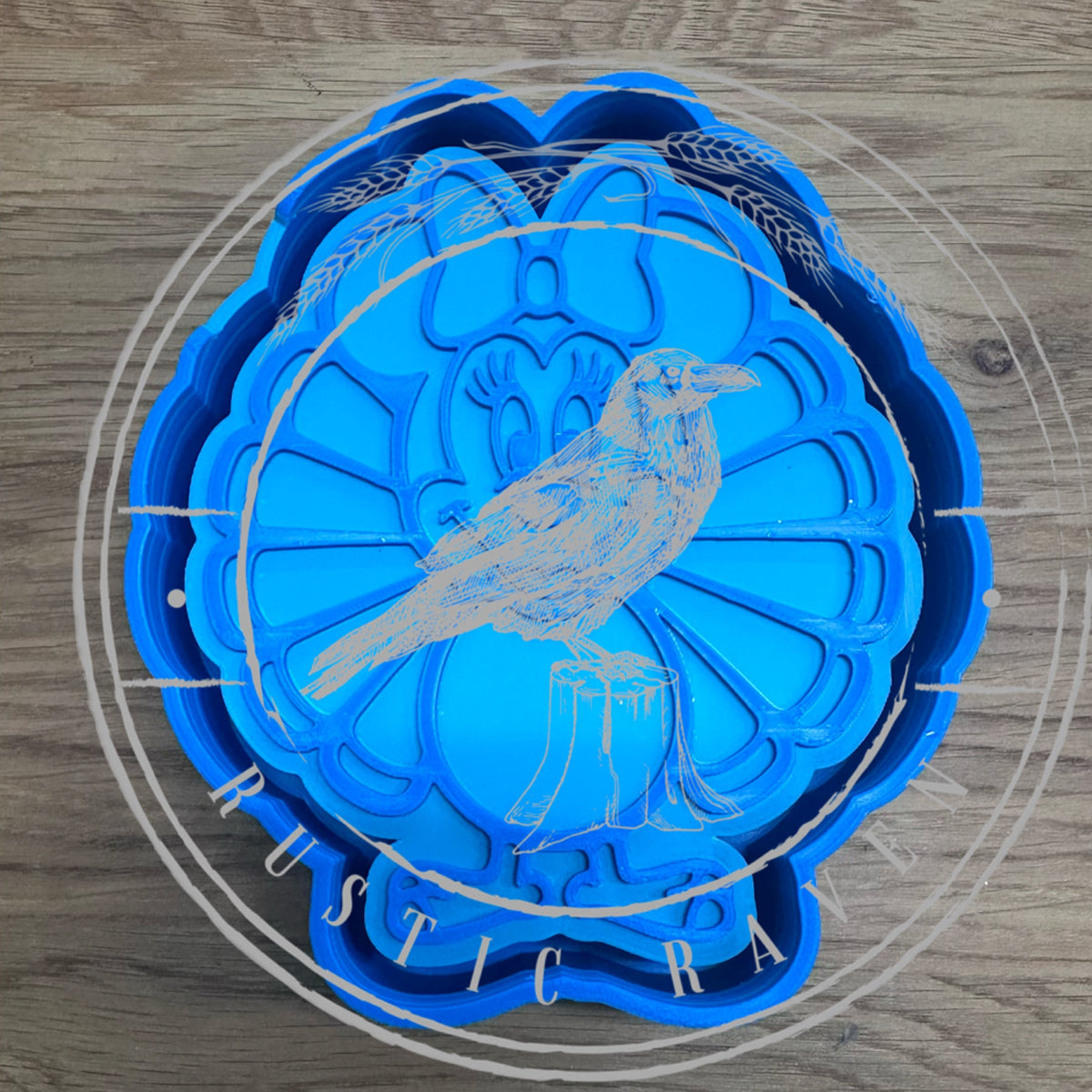 #482 Turkey Mouse Bow Thanksgiving Fall Freshie Mold Exclusive Can be used with Leopard & Lace Cardstock