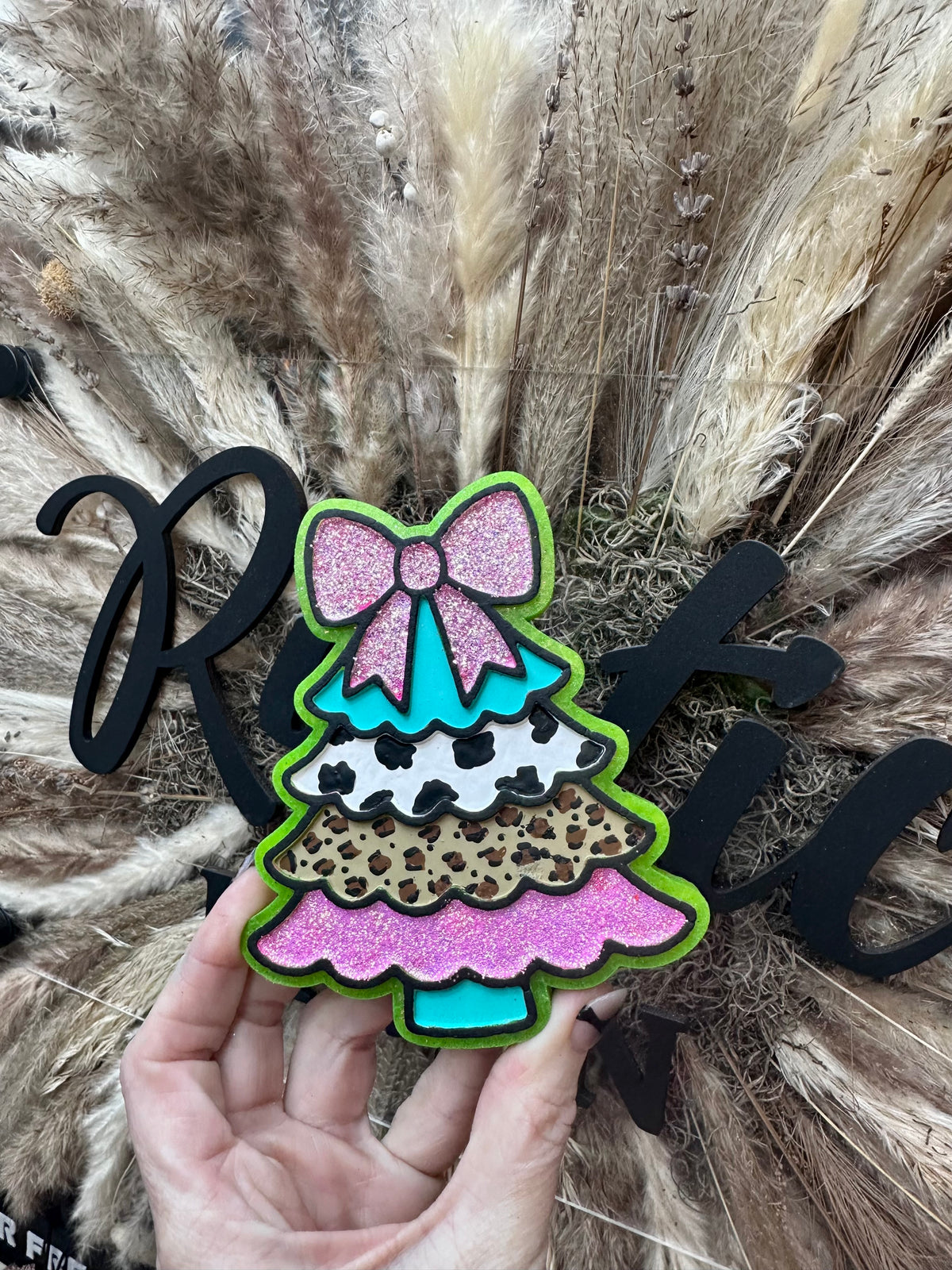 #507 Christmas Tree Winter Freshie Mold Exclusive Can be used with Leopard & Lace Cardstock