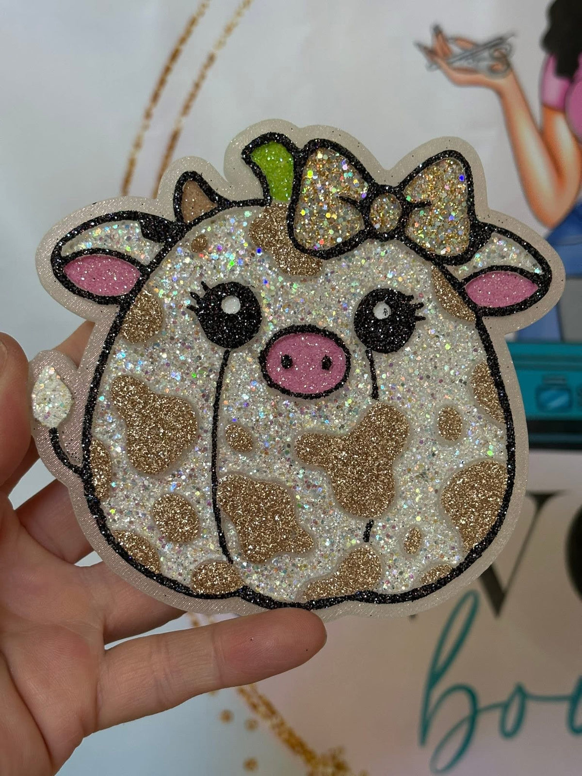 #387 Halloween Penny Pumpkin Cow Plain Freshie Mold Exclusive