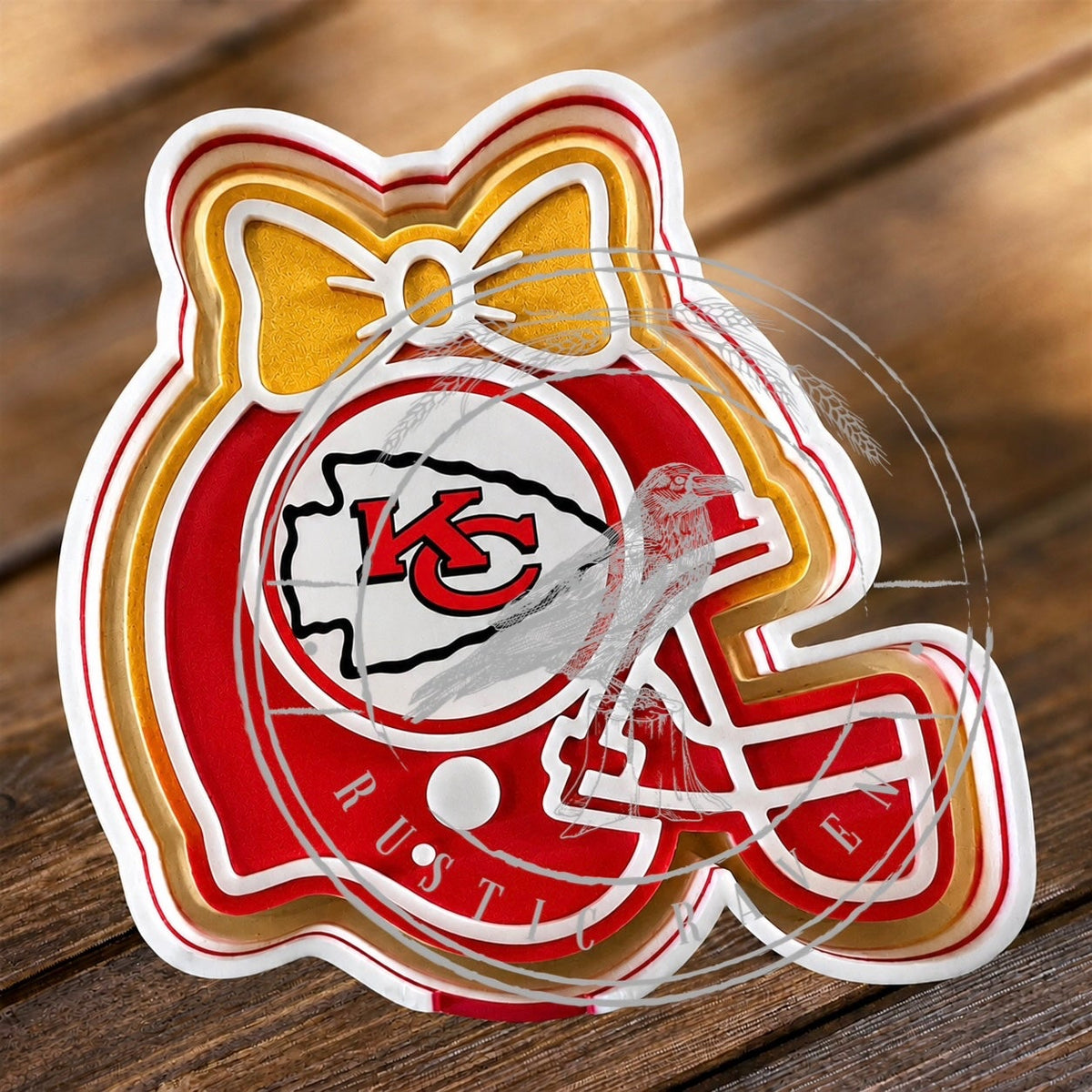 #276 Game Day Football Helmet With Bow freshie mold exclusice 2" cardstock can be used with leopard & Lace Cardstock