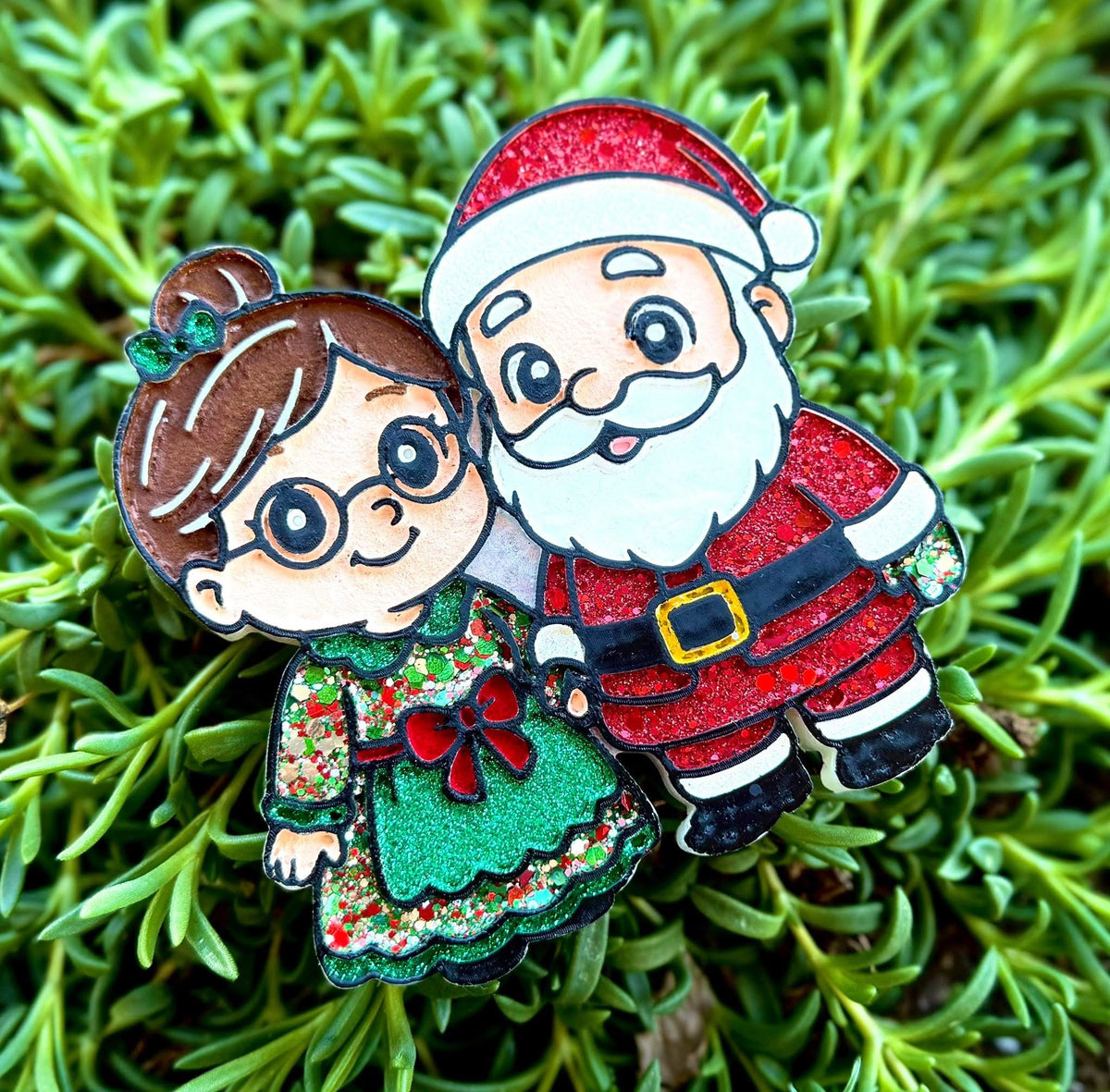 #45 Christmas Santa Claus and Mrs. Claus Freshie Mold Exclusive