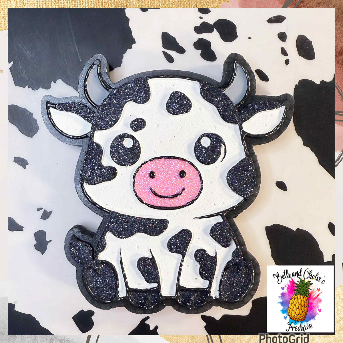 #331 Barnyard Cow Dottie Freshie Mold Exclusive