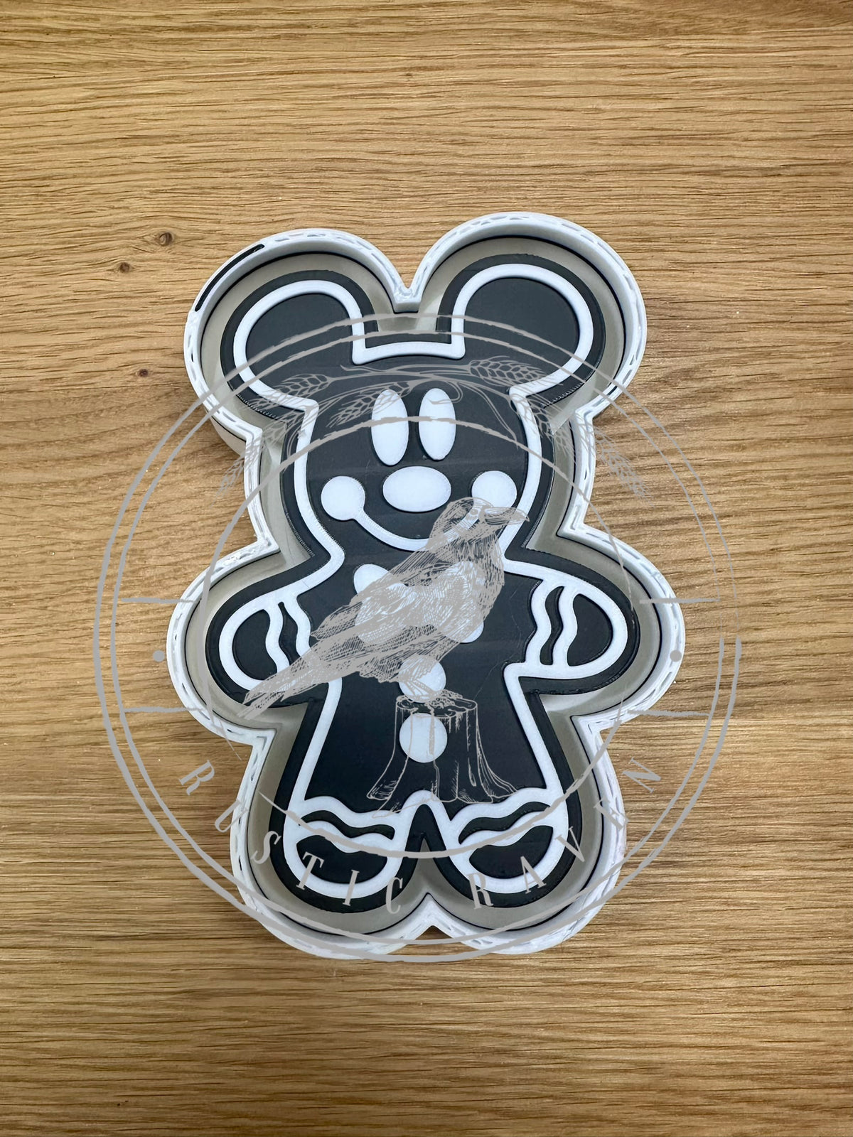 #532 Gingerbread Man Mouse Ears Magical Christmas Freshie Mold Exclusive Can be used with Leopard & Lace Cardstock