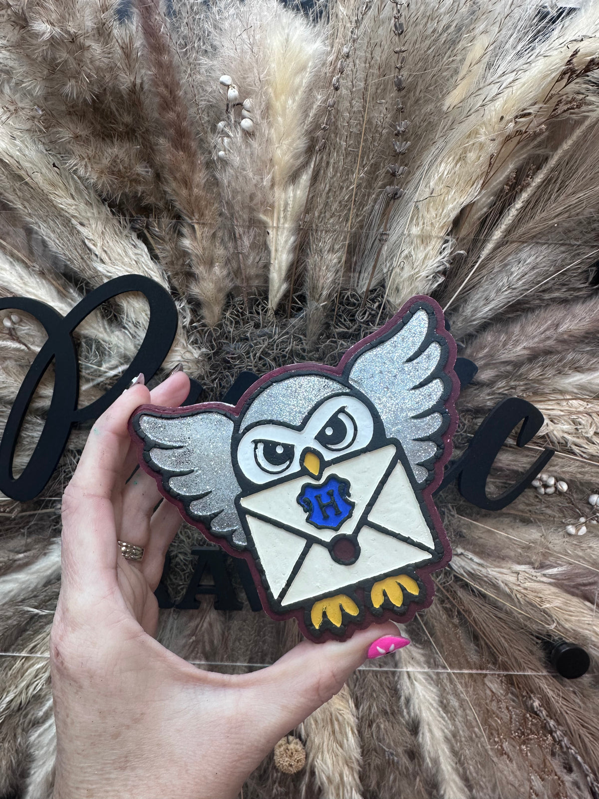#526 Owl HP Letter Christmas Fall Freshie Mold Exclusive