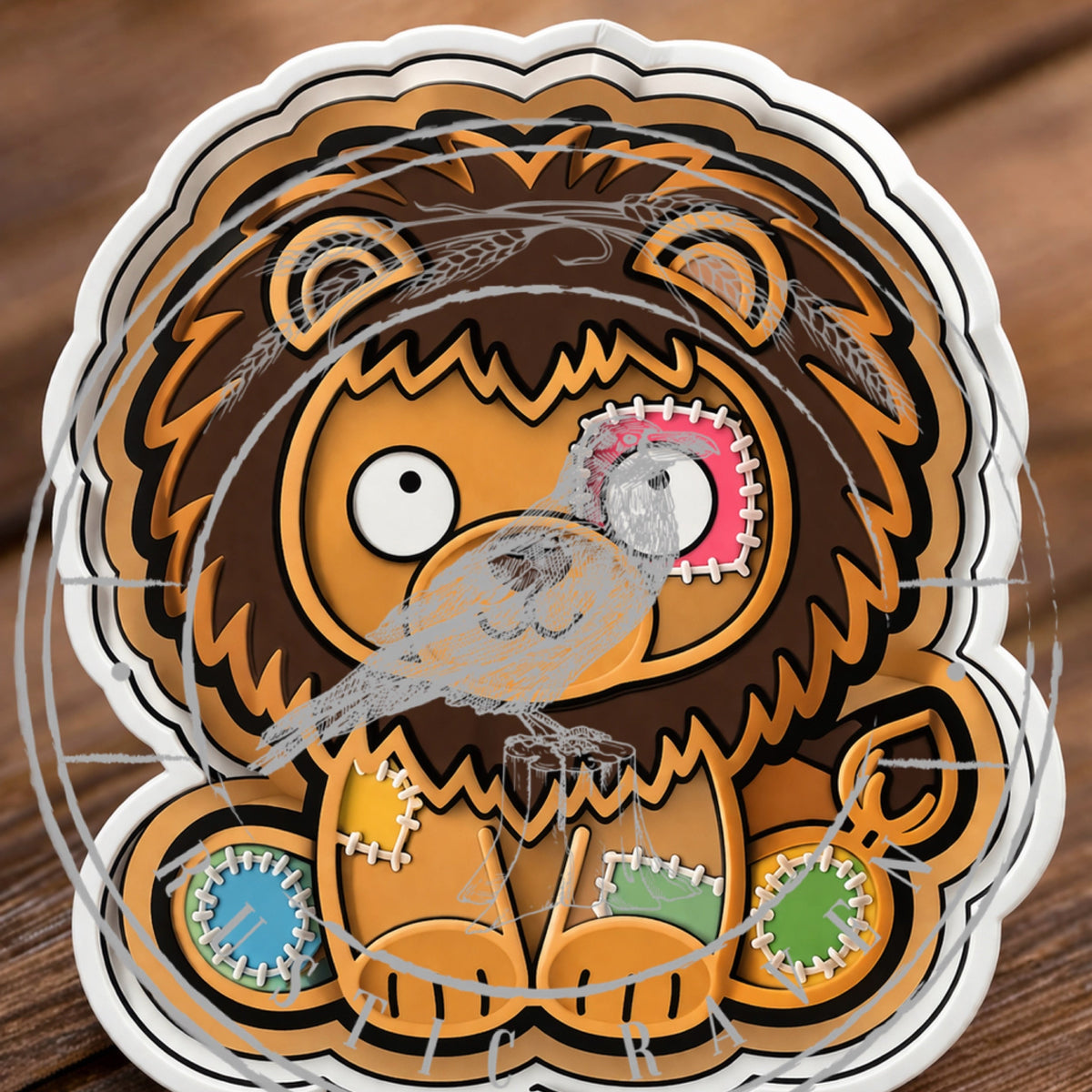 #369 Lion Patches Patch Pal Animal Freshie Mold Exclusive