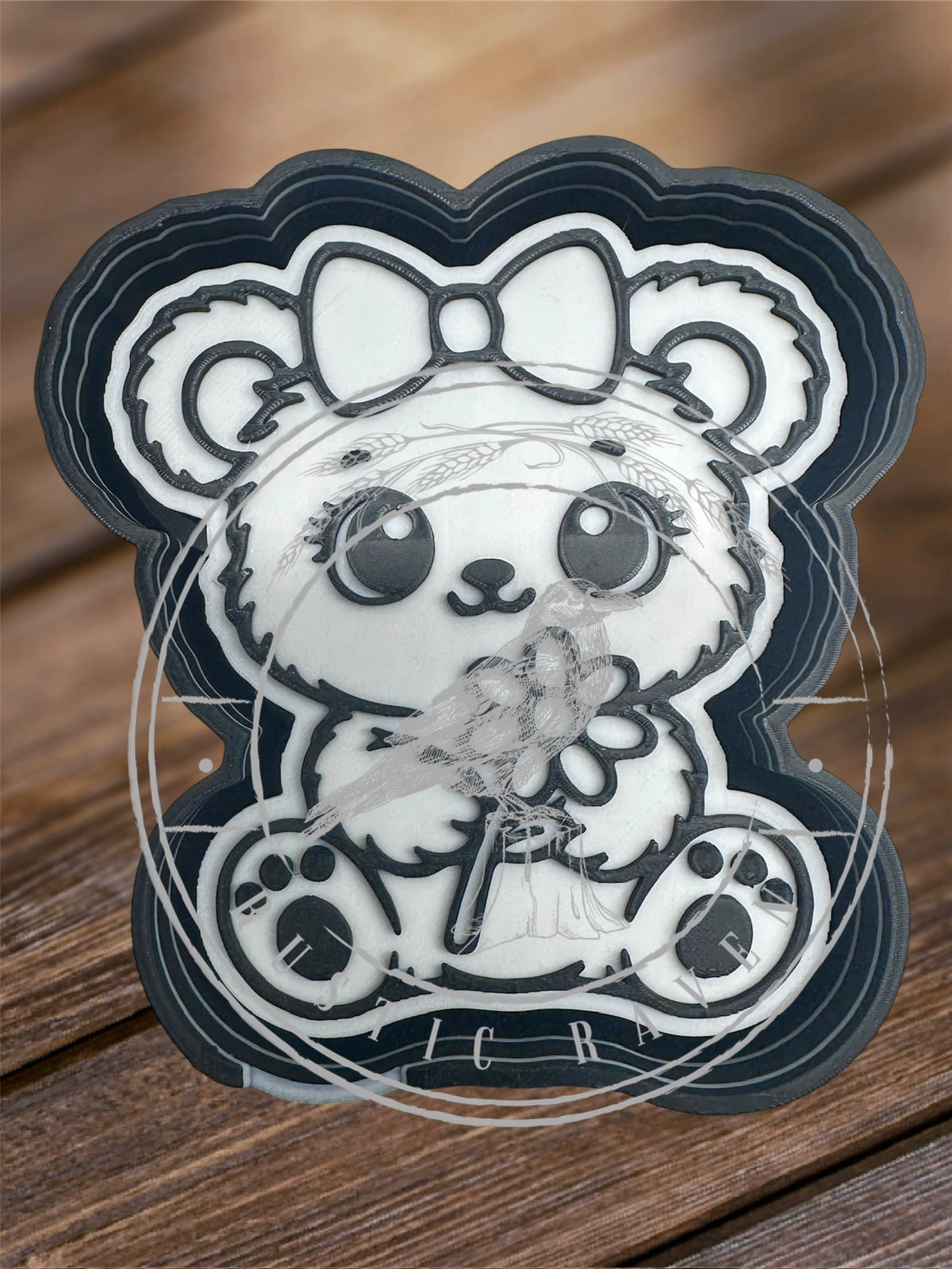 #237 Bear Bow Flower Freshie Mold Exclusive