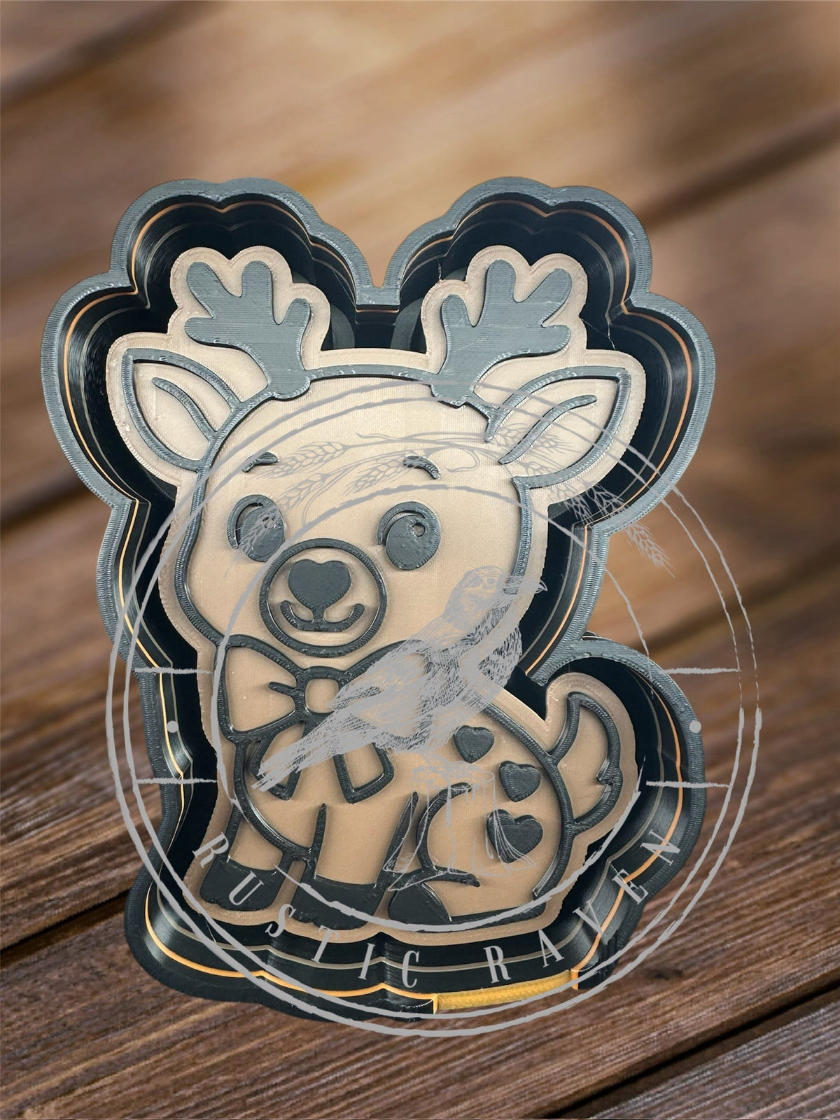 #111 Valentine Deer Hearts