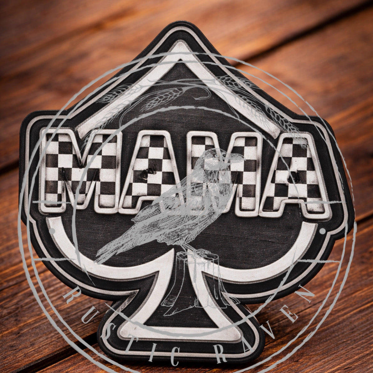 #209 Western Mama Checkered Spade Freshie Mold Exclusive