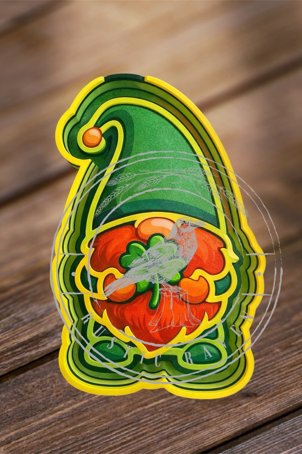 #232 St.Patricks Day Gnome Clover Freshie Mold Exclusive