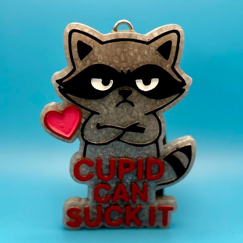#126 Valentines Racoon Freshie Mold Exclusive