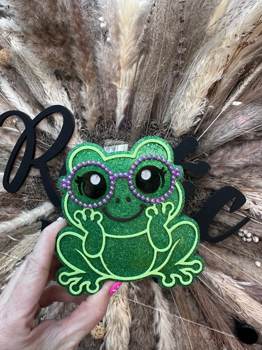 #513 Frog Glasses Geek Squad Animal Freshie Mold Exclusive
