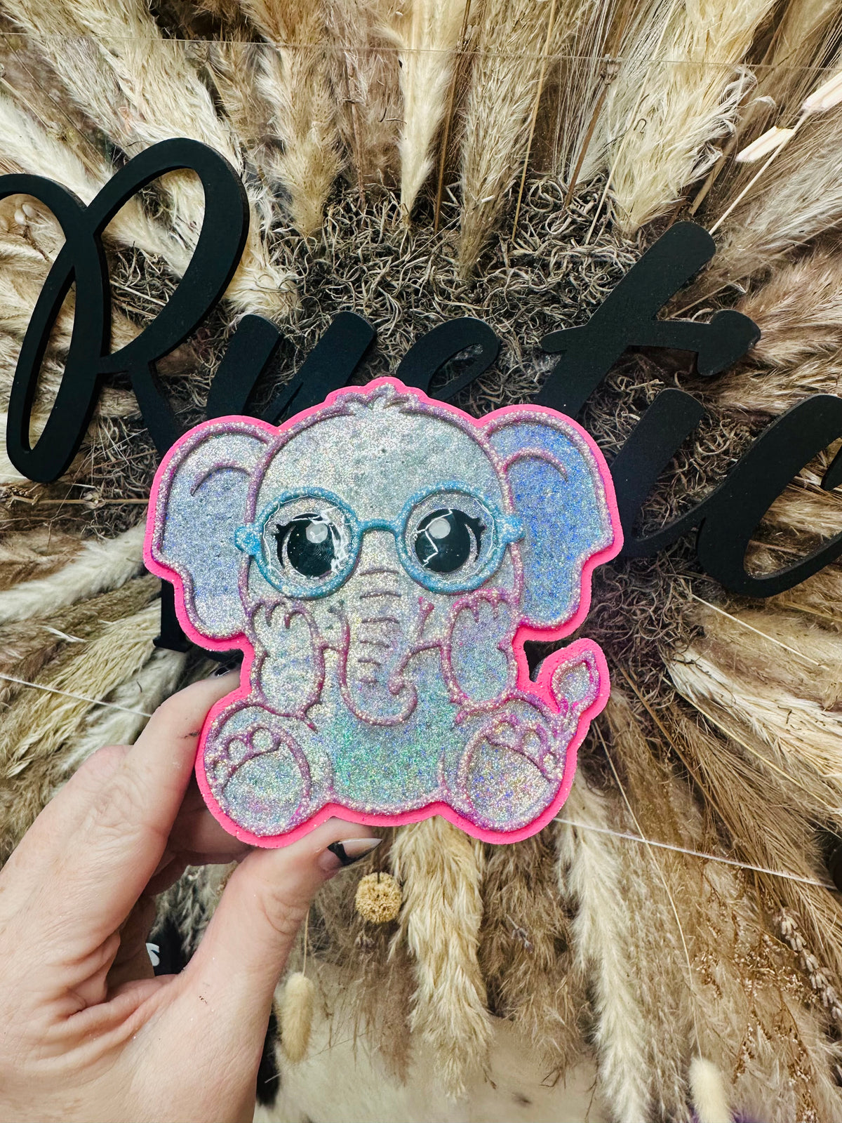 #517 Elephant Glasses Geek Squad Animal Freshie Mold Exclusive
