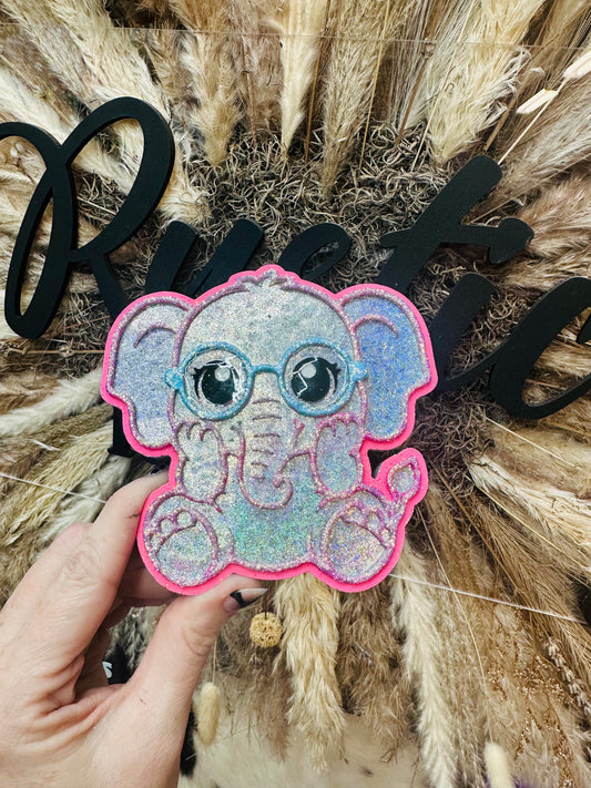 #517 Elephant Glasses Geek Squad Animal Freshie Mold Exclusive