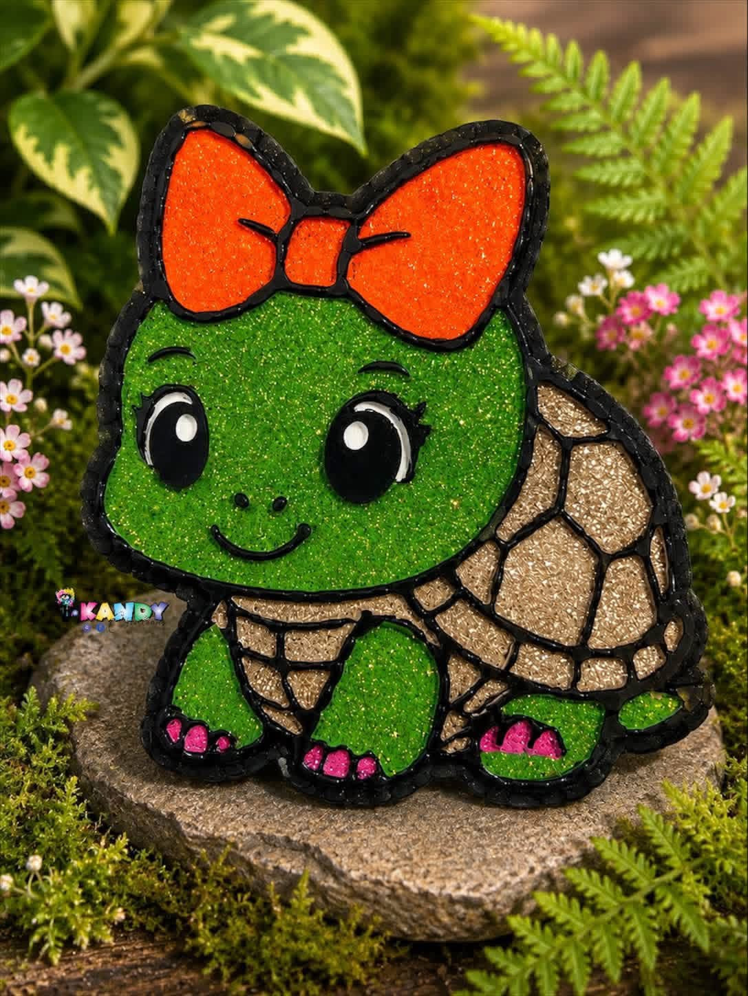 #227 Turtle With Bow Freshie Mold Exclusive